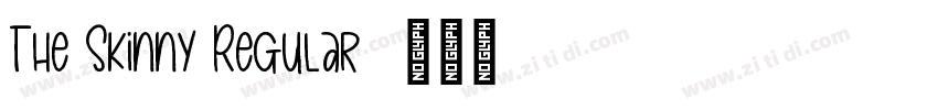 The Skinny Regular字体转换
